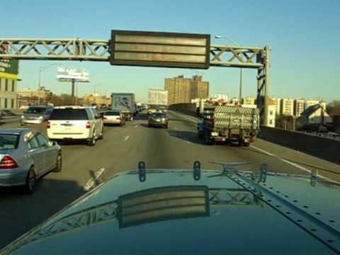 Driving a big rig through New York. The video started after I crossed over the George Washington bridge into New York.