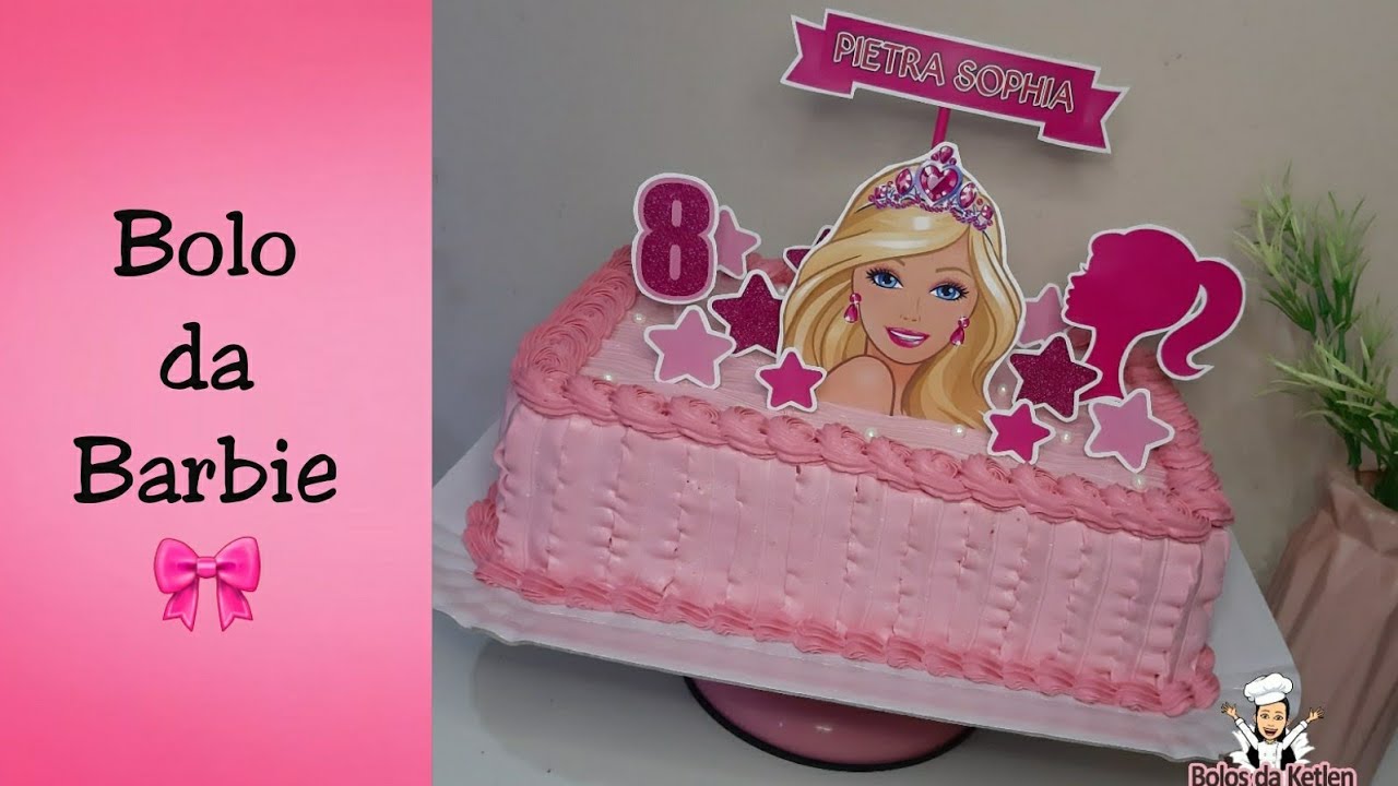 Topo Barbie sereia  Barbie sereia, Aniversário da barbie, Bolo barbie