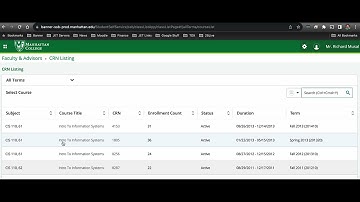 Faculty Easily Find Your Class Lists in Banner Self Service 9x