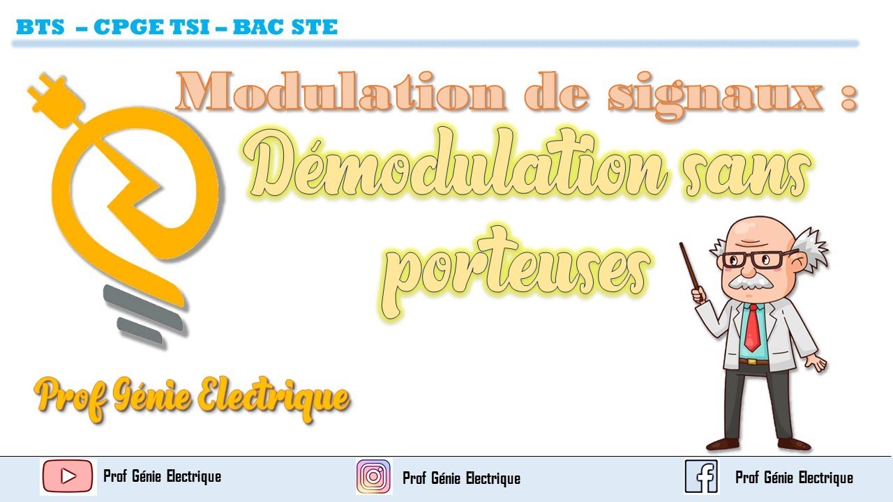 Modulation des signaux : démodulation sans porteuse