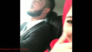 Sweet Sangat! Farah Nabilah Usik Manja Zul Arifin Sedang Nyenyak Tidur Dalam Kereta!!
