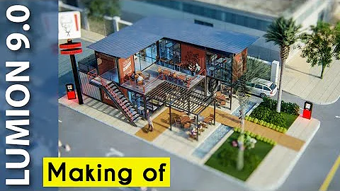 Lumion 9 REALISTIC render Tutorial #5 KFC Container