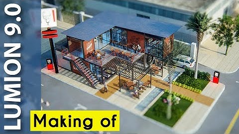 Lumion 9 REALISTIC render Tutorial #5 KFC Container