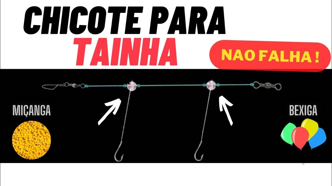 CHICOTE PARA TAINHA E PARATI - ESSE É MATADOR !