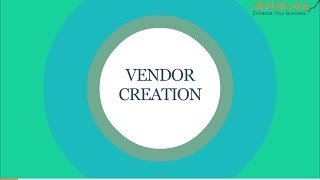 Vendor Creation
