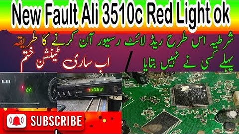 how to make ali3510c f1f2dish receiver red light problem solution ali3510c red light fault#altafdish