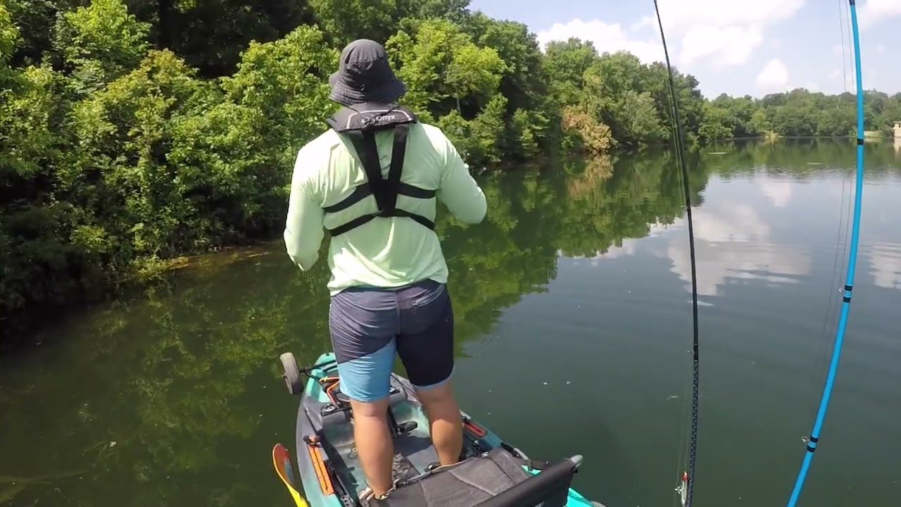 Summer Kayak Fishing in a Small Lake YouTube