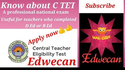 how to prepare for ctet(good carrier guidance for d. e. d completed students) //Edwecan//
