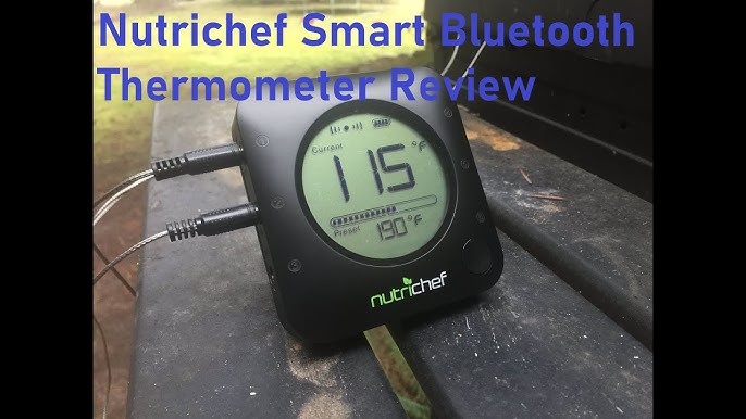 NutriChef Bluetooth Instant Read Digital Thermometer & Reviews