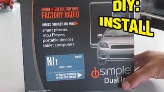 Installing Aux, iPOD Input Jack - Nissan Altima 05-06 SE, SE-R, SL, S (ISNI531, aPAC-NIS1, NIS2)