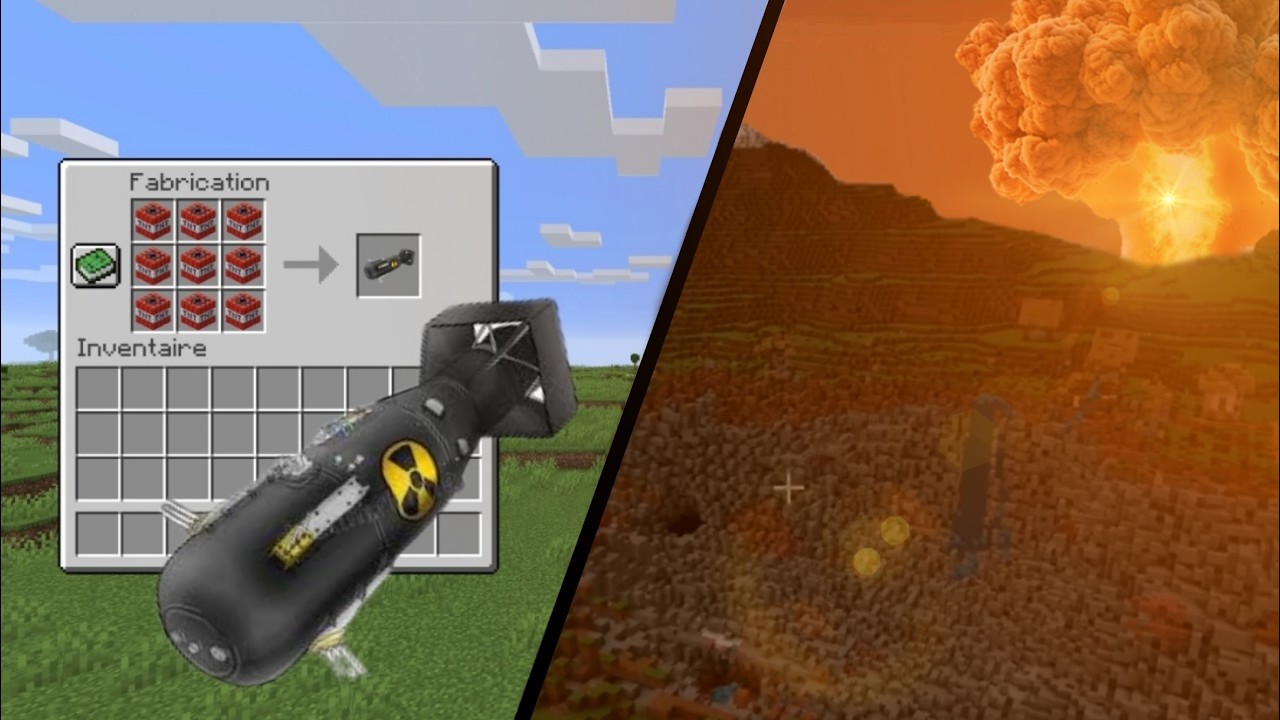 Video De Minecraft Comment Faire Une Bombe Nucleare Sans Mod