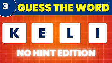 Scrambled Word Quiz Game   No Hint Edition # 3   Unscramble 4 Letters Jumbled Word   Anagram Solver