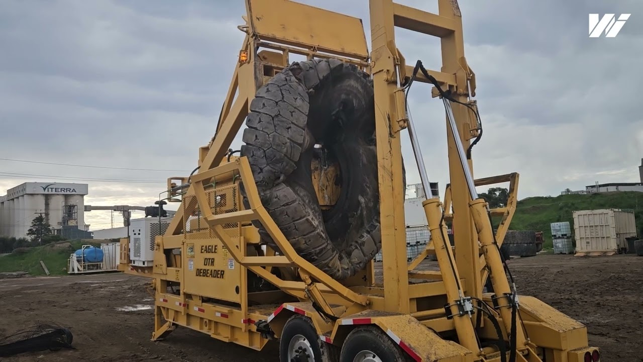 Eagle OTR Tyre Debeader | Heavy-Duty Bead Wire Removal for Safer Tyre Recycling