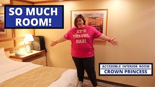 This Room is HUGE! | Handicap Accessible | Stateroom | Crown Princess