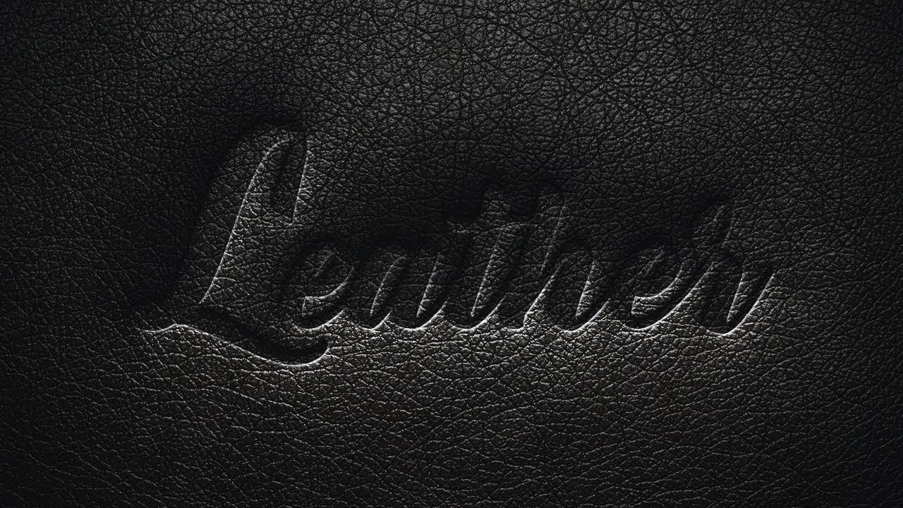 Photoshop tutorial - Pressed leather text effect 