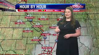 Above average temperatures continue today