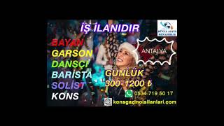 Bursa Gazino Kons Bayan Garson Hostes Dansçı İş İlanları