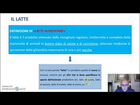 Microbiologia industriale: Latte 1 - Composizione