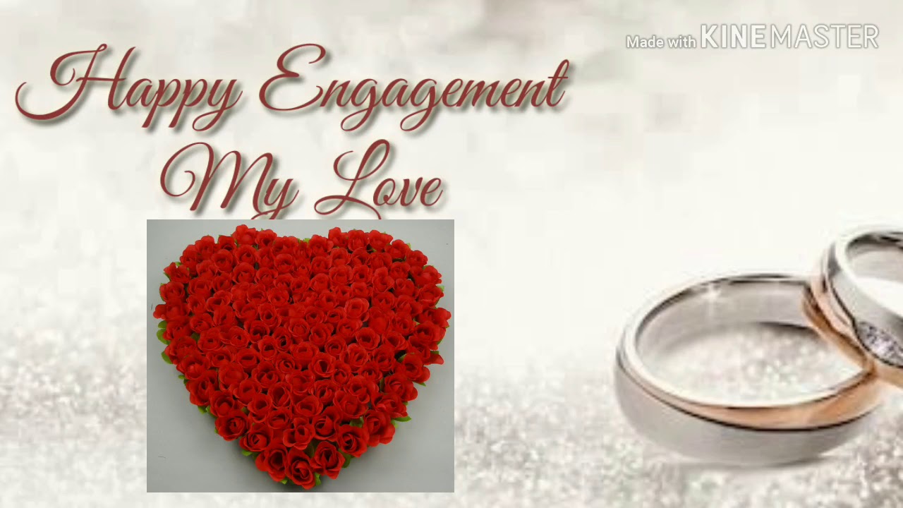 Happy Engagement Anniversary wishes - YouTube