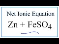 Net Ionic Equations and Reactions