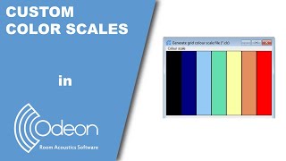 How to make custom colour scales - ODEON Tutorial
