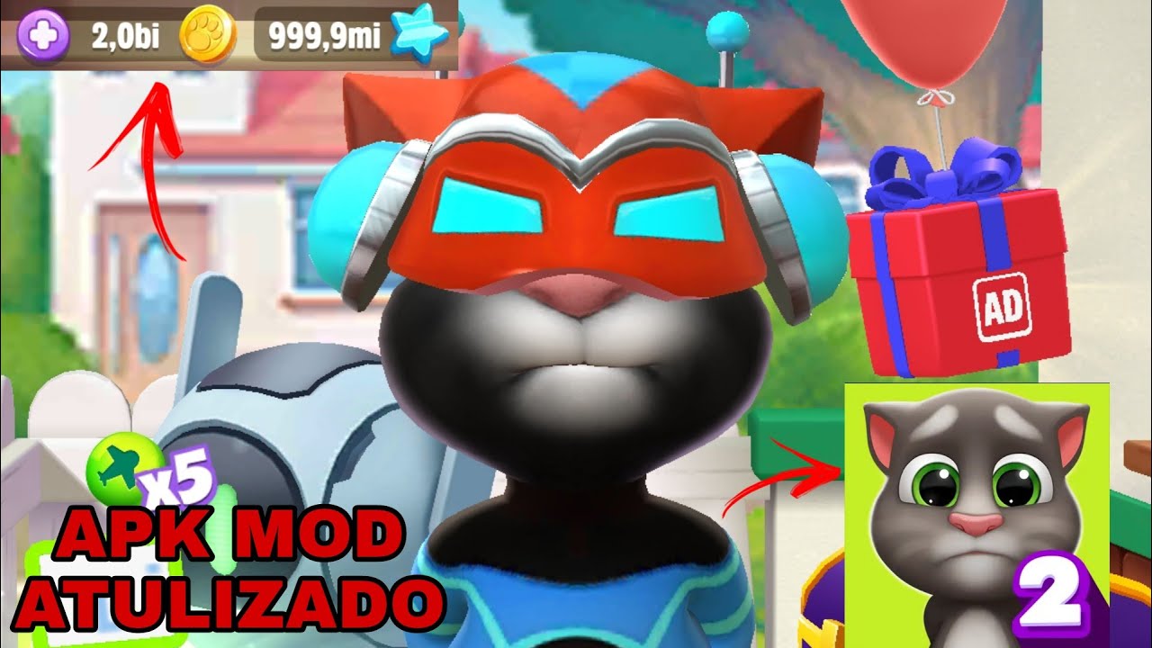 MEU TALKING TOM 2 APK MOD ATUALIZADO V2.5.2.26 DINHEIRO INFINITO YouTube