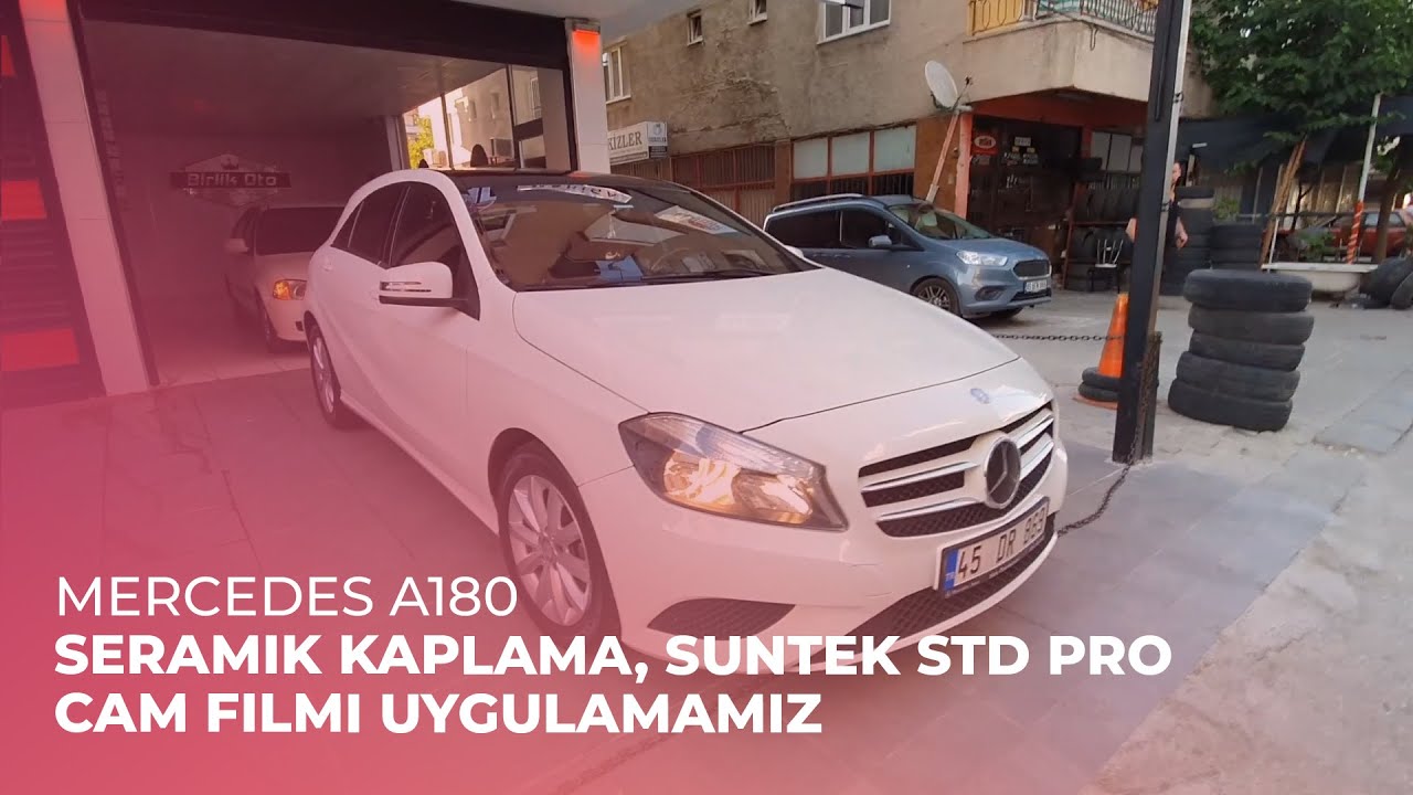 Mercedes A180 // Seramik Kaplama, Suntek STD Pro Cam Filmi Uygulamamız