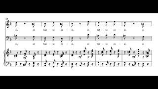 Il core vi dono (Così fan tutte - W.A. Mozart) Score Animation