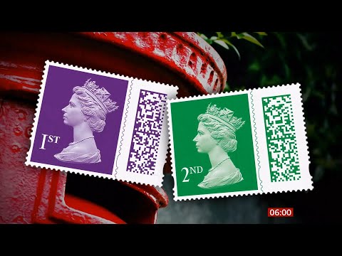 Royal Mail unveils digital stamps - with bar codes and more (UK) - BBC News - 1st February 2022