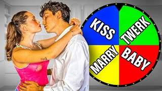 *Extreme* SPIN THE WHEEL Game w/ My GirlFriend (Kiss)