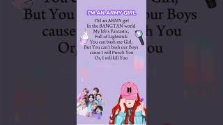 I Am An Army Girl .....Ll Bts Army Girl Edit Ll Credits Of This Pic Goes To The Owner