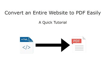 How to Convert an Entire Website to PDF EASILY - PDFmyURL