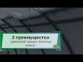 2 жирных плюса сдвижной крыши теплицы для зимы