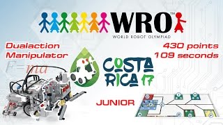 WRO2017 Junior 430 points 109 seconds. Instructions, programs, curriculums. Roboriseit.com