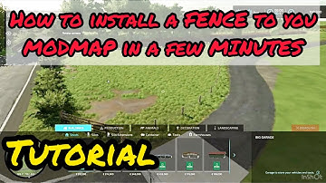 How to add a fence to your mod map the super easy way in FS22