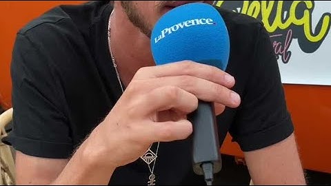 Le chanteur reggae Naâman était au Delta festival hier après-midi