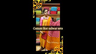 Cotton ikat salwar sets