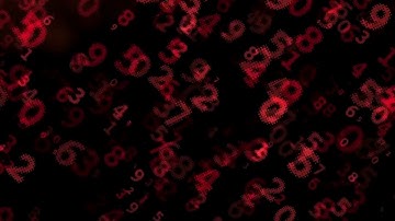 Free Motion Background Loops 🔥 Red digital random number animated background 🔥 Royalty Free