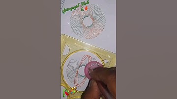 # Amazing  Spirograph🪶🍀// part -3, medium weel hole no.5,6 #shorts #spirograph #art #arsh #short