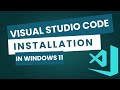 #visualstudio code #installation  in #windows11