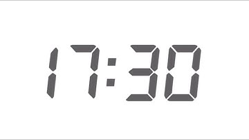 Minimal Time - 17 Minute 30 Second | Digital Time | Simple game countdown⏱