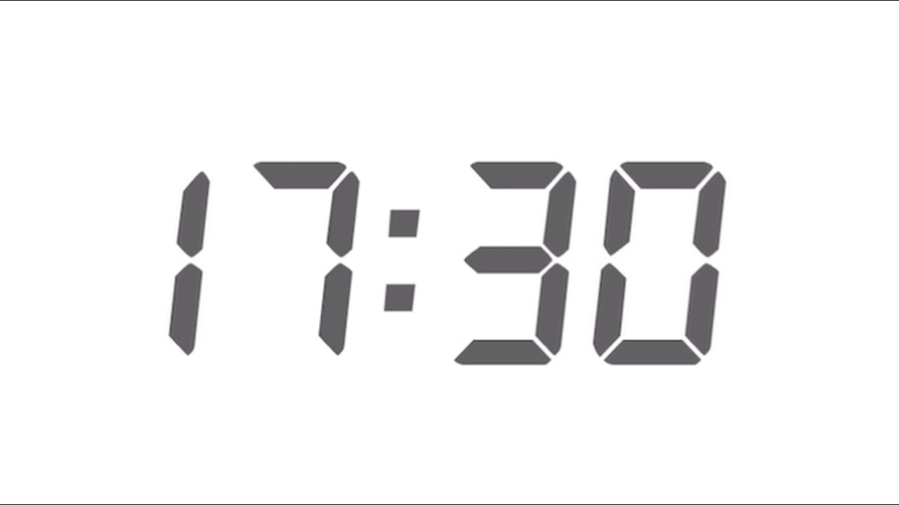 Minimal Time - 17 Minute 30 Second | Digital Time | Simple game countdown⏱