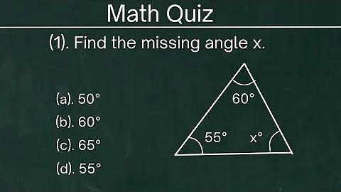 Can You Solve 7th Grade Math Angles of Triangle Test| Math Quiz