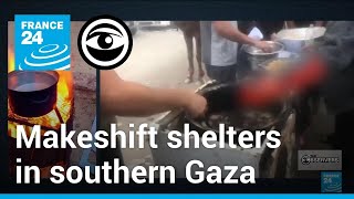 Northern Gazans flee south, setting up camp in schools and hospitals • The Observers - France 24