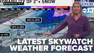 Light snow possible for parts of WNC Wednesday night into Thursday (Feb. 3, 2026)