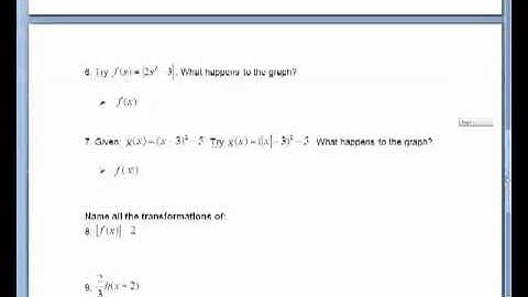 1.9 Rules of Function Transformations