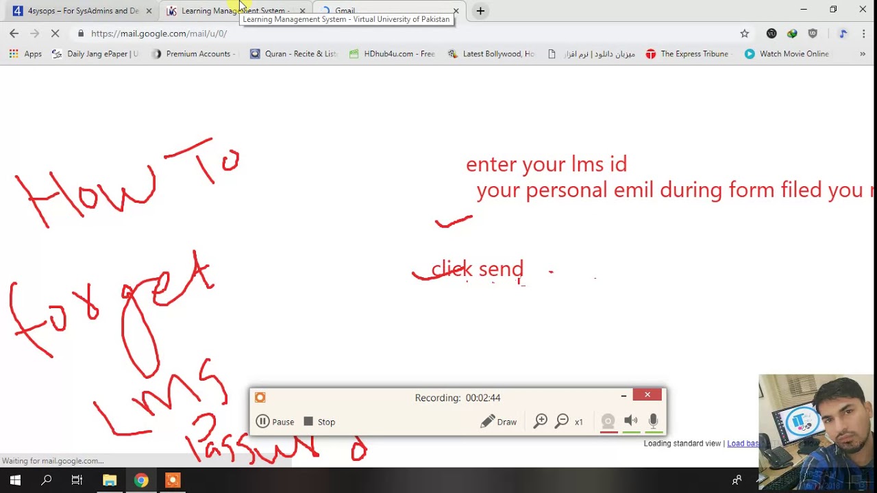 How To Reset LMS Password - YouTube