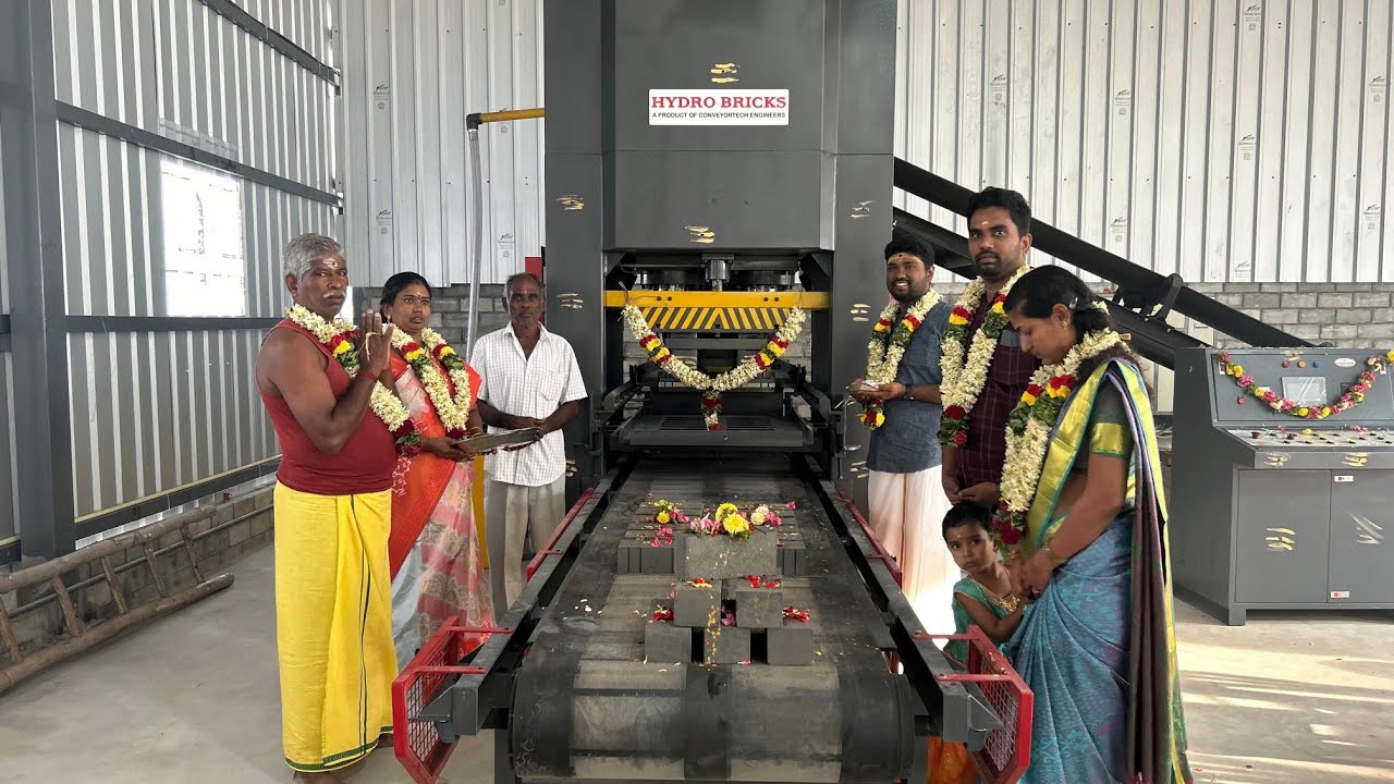 HYDRO1800 | Fly ash Brick Plant |Semi Automatic | Call 📞 +91 9843072621