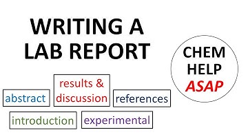 the organic chemistry lab report & scientific writing