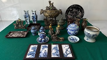 (Clip số 52) Đỉnh Nho Sóc Xưa, Tranh Gỗ Khảm Ốc, Khay Trà Xưa, Gốm Tàu, Đồ Đồng… 0939.432.494 (Zalo)